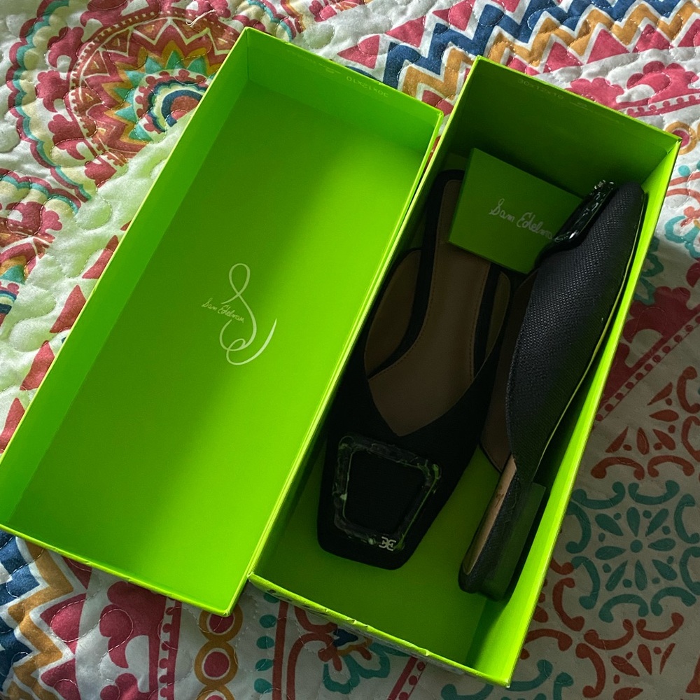 Sam Edleman Black Mules